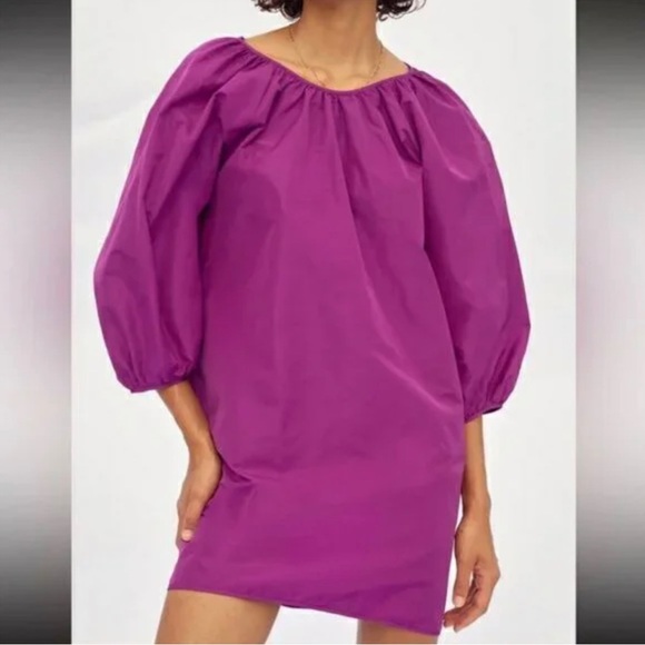 ❤️Aritzia Wilfred Cava Taffeta Trapeze Dress - Picture 2 of 5